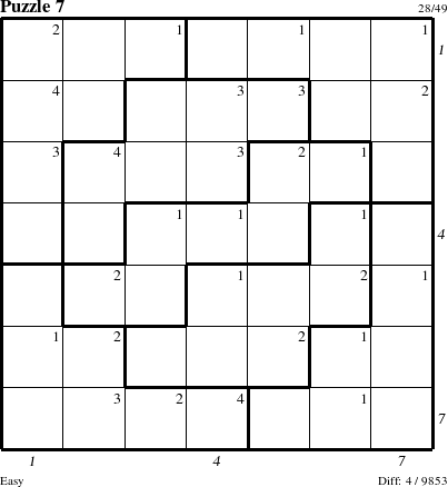 Step-by-Step Instructions for Puzzle 7 with all 4 steps marked