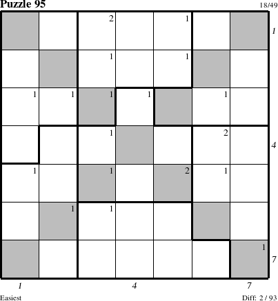 Step-by-Step Instructions for Puzzle 95 with all 2 steps marked