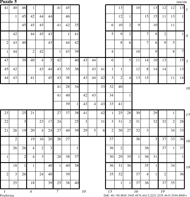 Step-by-Step Instructions for Puzzle 5 with all 46 steps marked