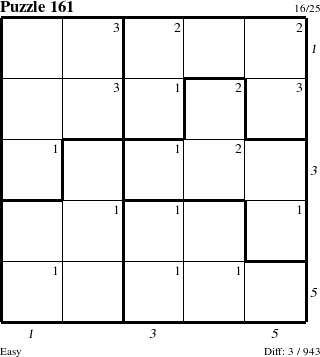 Step-by-Step Instructions for Puzzle 161 with all 3 steps marked