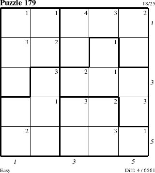 Step-by-Step Instructions for Puzzle 179 with all 4 steps marked