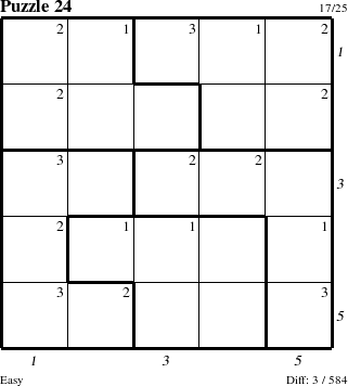 Step-by-Step Instructions for Puzzle 24 with all 3 steps marked