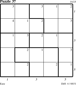 Step-by-Step Instructions for Puzzle 37 with all 4 steps marked