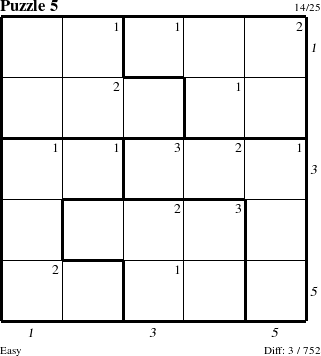 Step-by-Step Instructions for Puzzle 5 with all 3 steps marked