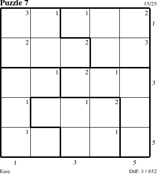 Step-by-Step Instructions for Puzzle 7 with all 3 steps marked