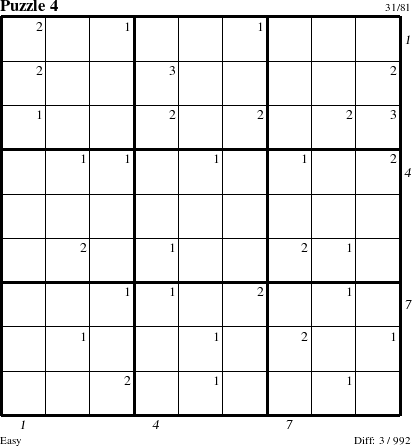 Step-by-Step Instructions for Puzzle 4 with all 3 steps marked