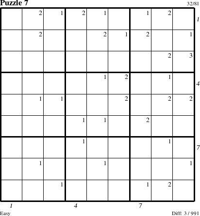 Step-by-Step Instructions for Puzzle 7 with all 3 steps marked