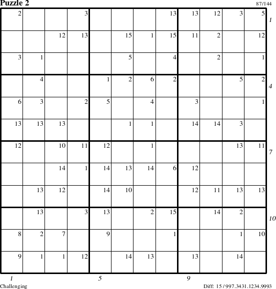 Step-by-Step Instructions for Puzzle 2 with all 15 steps marked