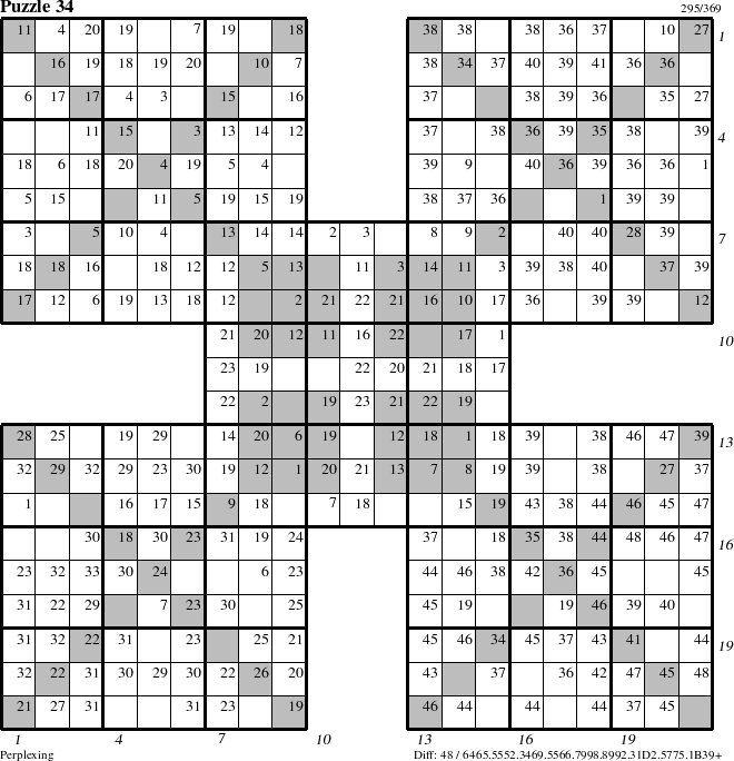 Step-by-Step Instructions for Puzzle 34 with all 48 steps marked