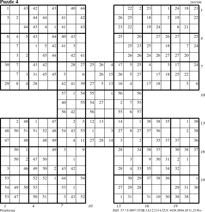 Step-by-Step Instructions for Puzzle 4 with all 57 steps marked