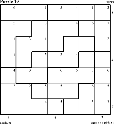 Step-by-Step Instructions for Puzzle 19 with all 7 steps marked