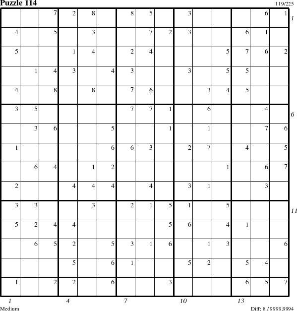 Step-by-Step Instructions for Puzzle 114 with all 8 steps marked