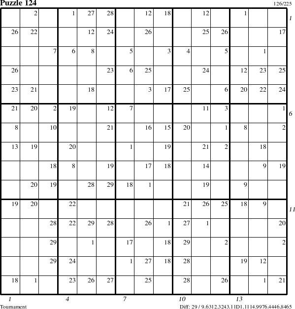 Step-by-Step Instructions for Puzzle 124 with all 29 steps marked