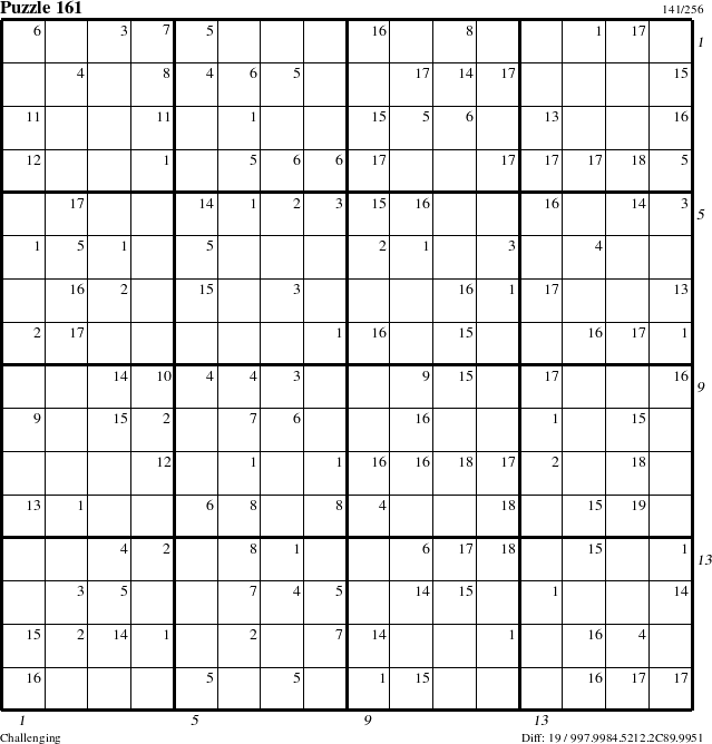 Step-by-Step Instructions for Puzzle 161 with all 19 steps marked