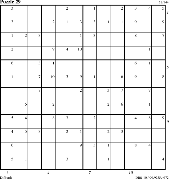 Step-by-Step Instructions for Puzzle 29 with all 10 steps marked