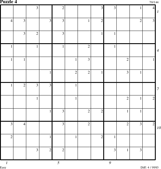 Step-by-Step Instructions for Puzzle 4 with all 4 steps marked