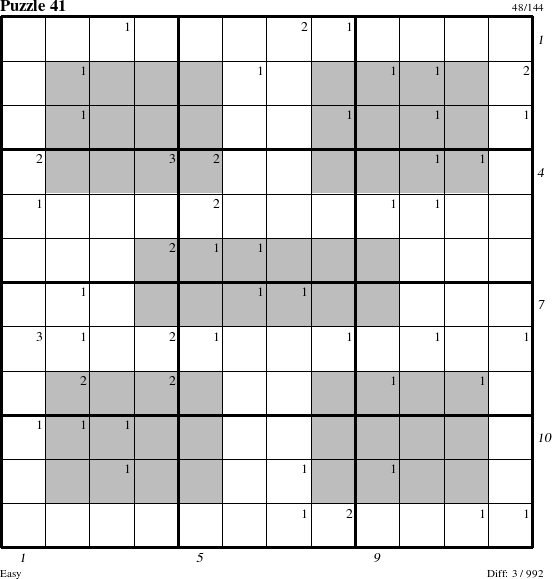 Step-by-Step Instructions for Puzzle 41 with all 3 steps marked