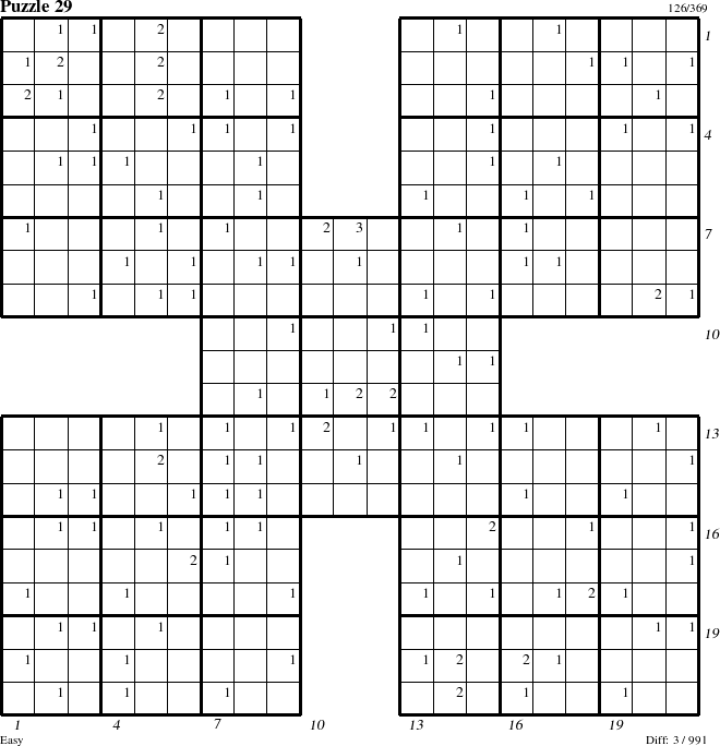 Step-by-Step Instructions for Puzzle 29 with all 3 steps marked