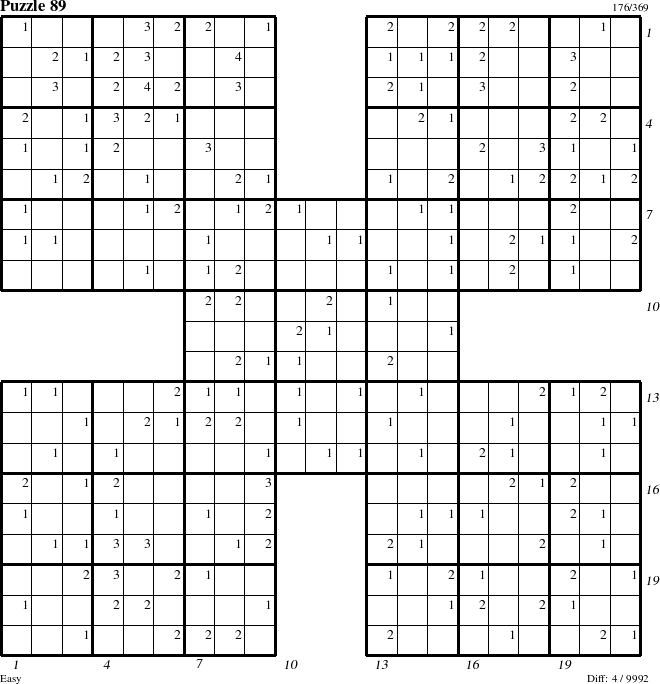 Step-by-Step Instructions for Puzzle 89 with all 4 steps marked