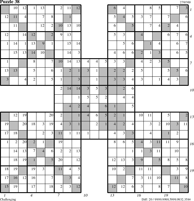 Step-by-Step Instructions for Puzzle 38 with all 20 steps marked