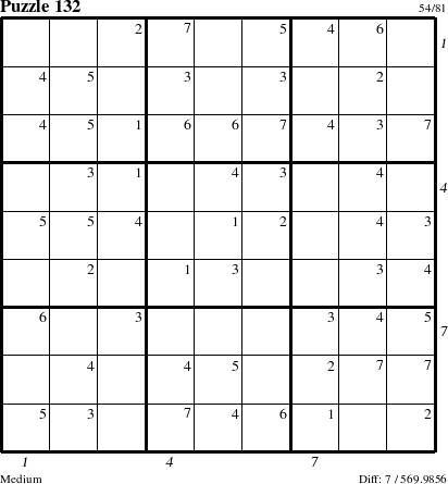 Step-by-Step Instructions for Puzzle 132 with all 7 steps marked