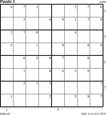 Step-by-Step Instructions for Puzzle 1 with all 9 steps marked