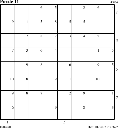 Step-by-Step Instructions for Puzzle 11 with all 10 steps marked