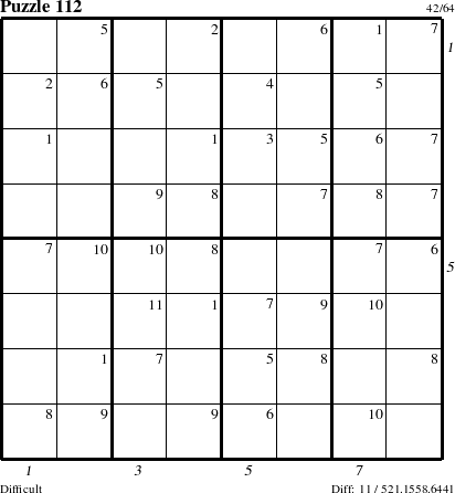 Step-by-Step Instructions for Puzzle 112 with all 11 steps marked