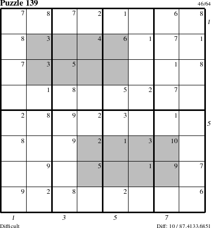 Step-by-Step Instructions for Puzzle 139 with all 10 steps marked