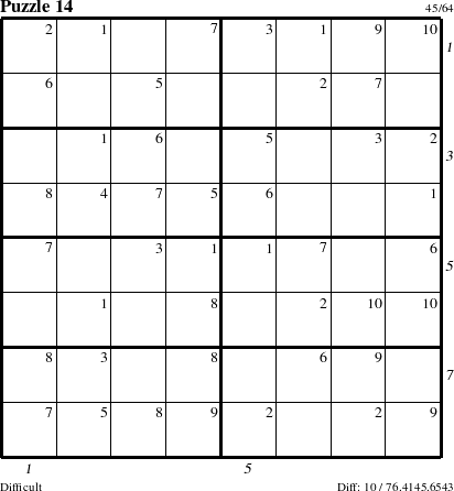 Step-by-Step Instructions for Puzzle 14 with all 10 steps marked