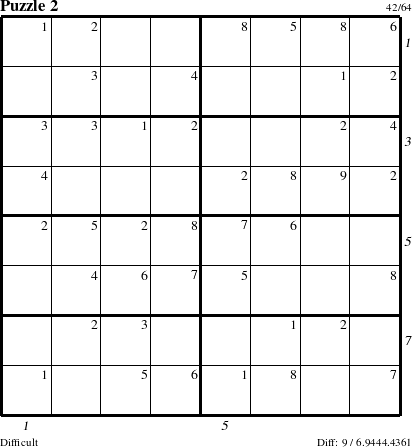 Step-by-Step Instructions for Puzzle 2 with all 9 steps marked