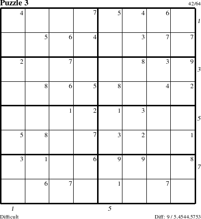 Step-by-Step Instructions for Puzzle 3 with all 9 steps marked