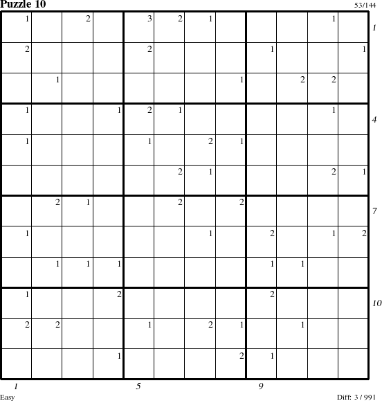 Step-by-Step Instructions for Puzzle 10 with all 3 steps marked