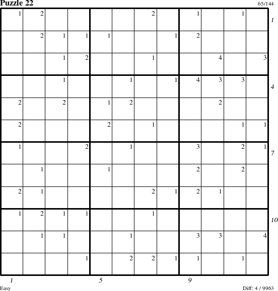 Step-by-Step Instructions for Puzzle 22 with all 4 steps marked