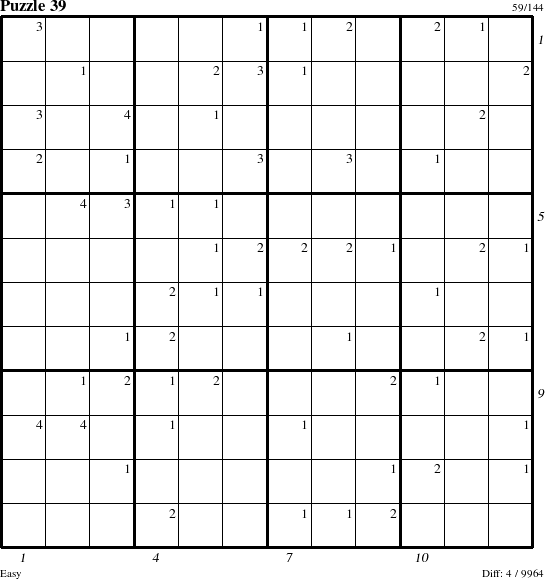 Step-by-Step Instructions for Puzzle 39 with all 4 steps marked