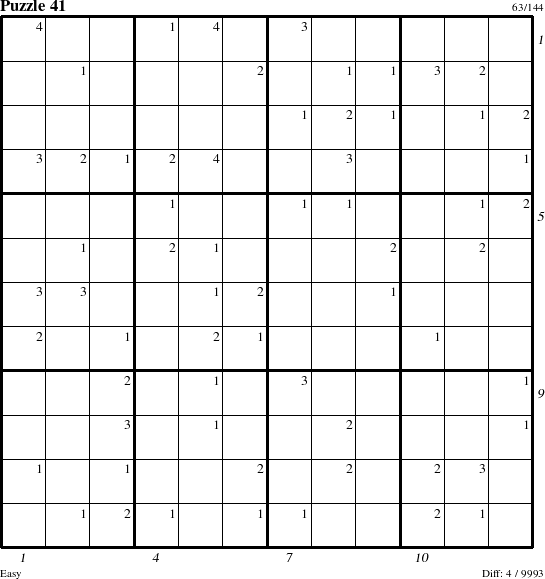 Step-by-Step Instructions for Puzzle 41 with all 4 steps marked