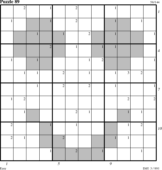 Step-by-Step Instructions for Puzzle 89 with all 3 steps marked