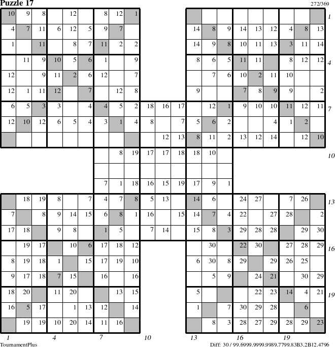 Step-by-Step Instructions for Puzzle 17 with all 30 steps marked