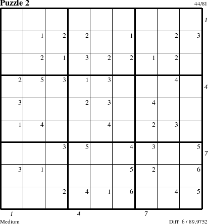 Step-by-Step Instructions for Puzzle 2 with all 6 steps marked