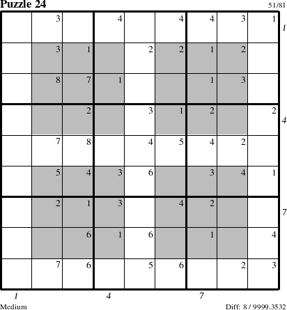 Step-by-Step Instructions for Puzzle 24 with all 8 steps marked