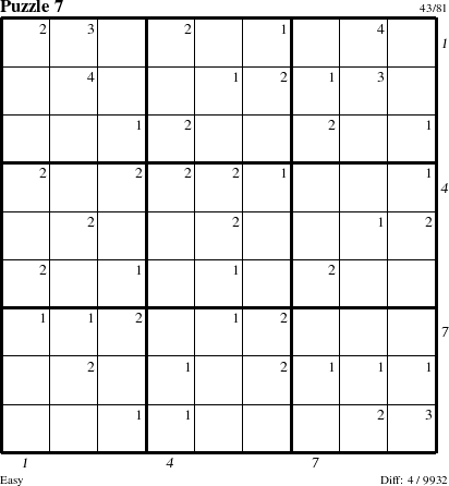 Step-by-Step Instructions for Puzzle 7 with all 4 steps marked