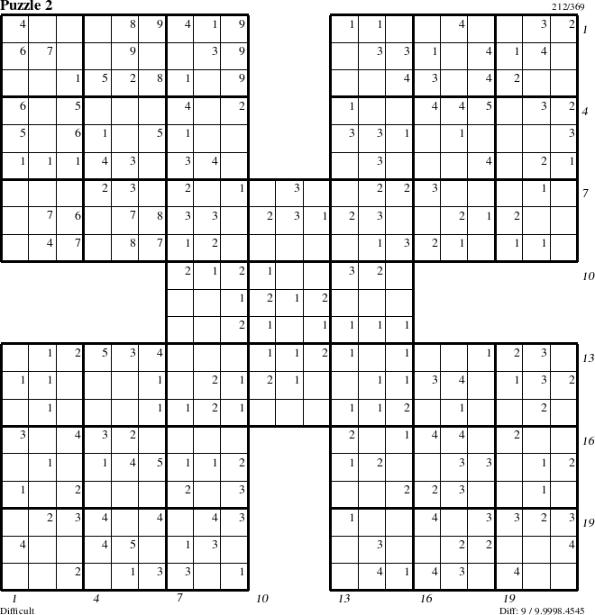 Step-by-Step Instructions for Puzzle 2 with all 9 steps marked