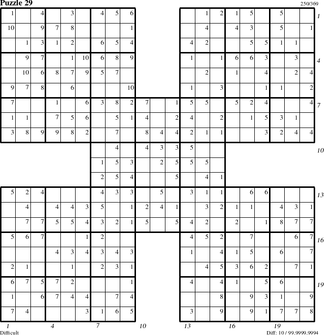 Step-by-Step Instructions for Puzzle 29 with all 10 steps marked