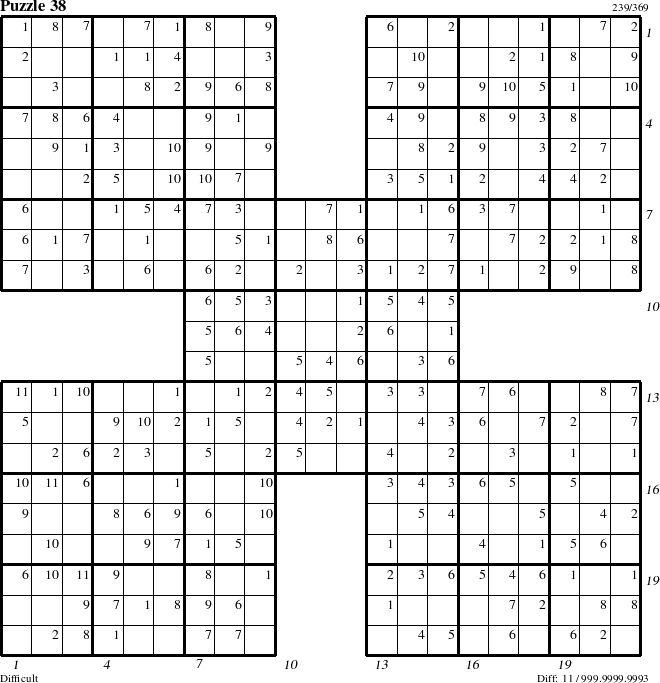 Step-by-Step Instructions for Puzzle 38 with all 11 steps marked