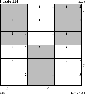 Step-by-Step Instructions for Puzzle 114 with all 3 steps marked