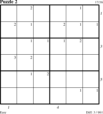 Step-by-Step Instructions for Puzzle 2 with all 3 steps marked