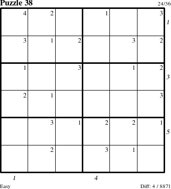 Step-by-Step Instructions for Puzzle 38 with all 4 steps marked