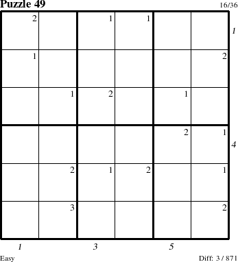 Step-by-Step Instructions for Puzzle 49 with all 3 steps marked