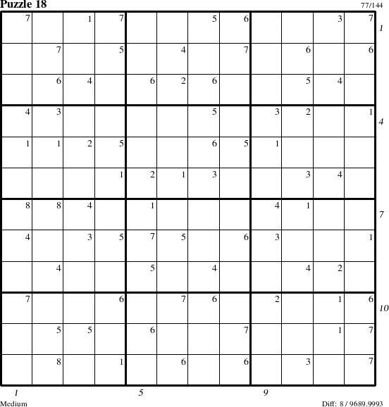 Step-by-Step Instructions for Puzzle 18 with all 8 steps marked