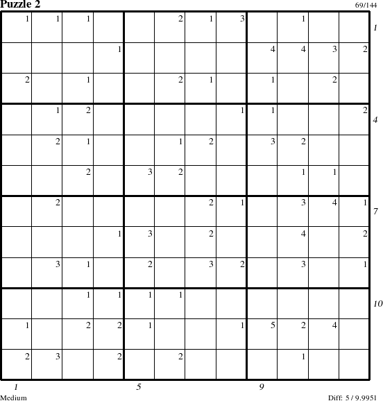 Step-by-Step Instructions for Puzzle 2 with all 5 steps marked